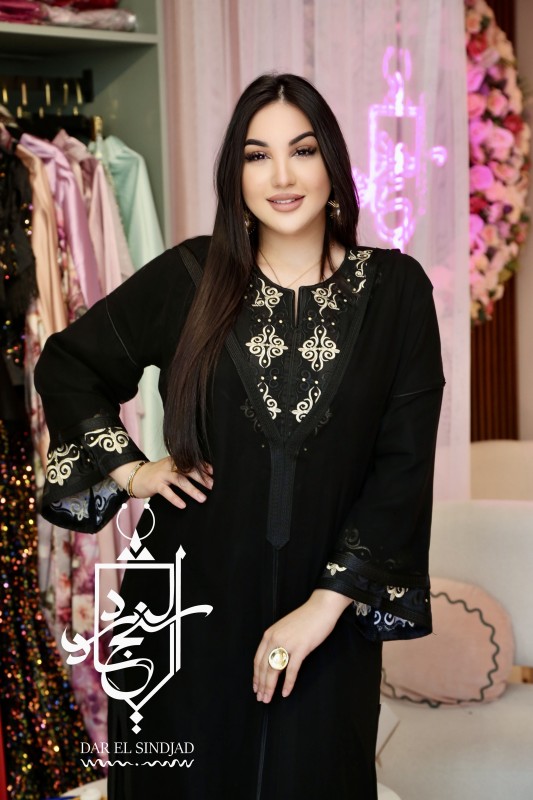 Djellaba Jawaher noir