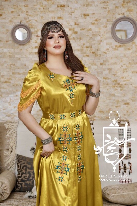 Robe SEFAR Vert-Jaune