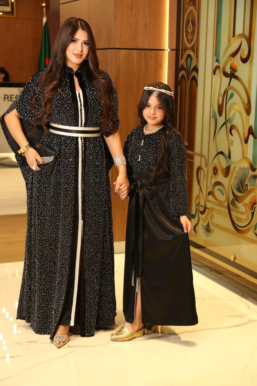 Caftan yakouta fille noir – Image 2