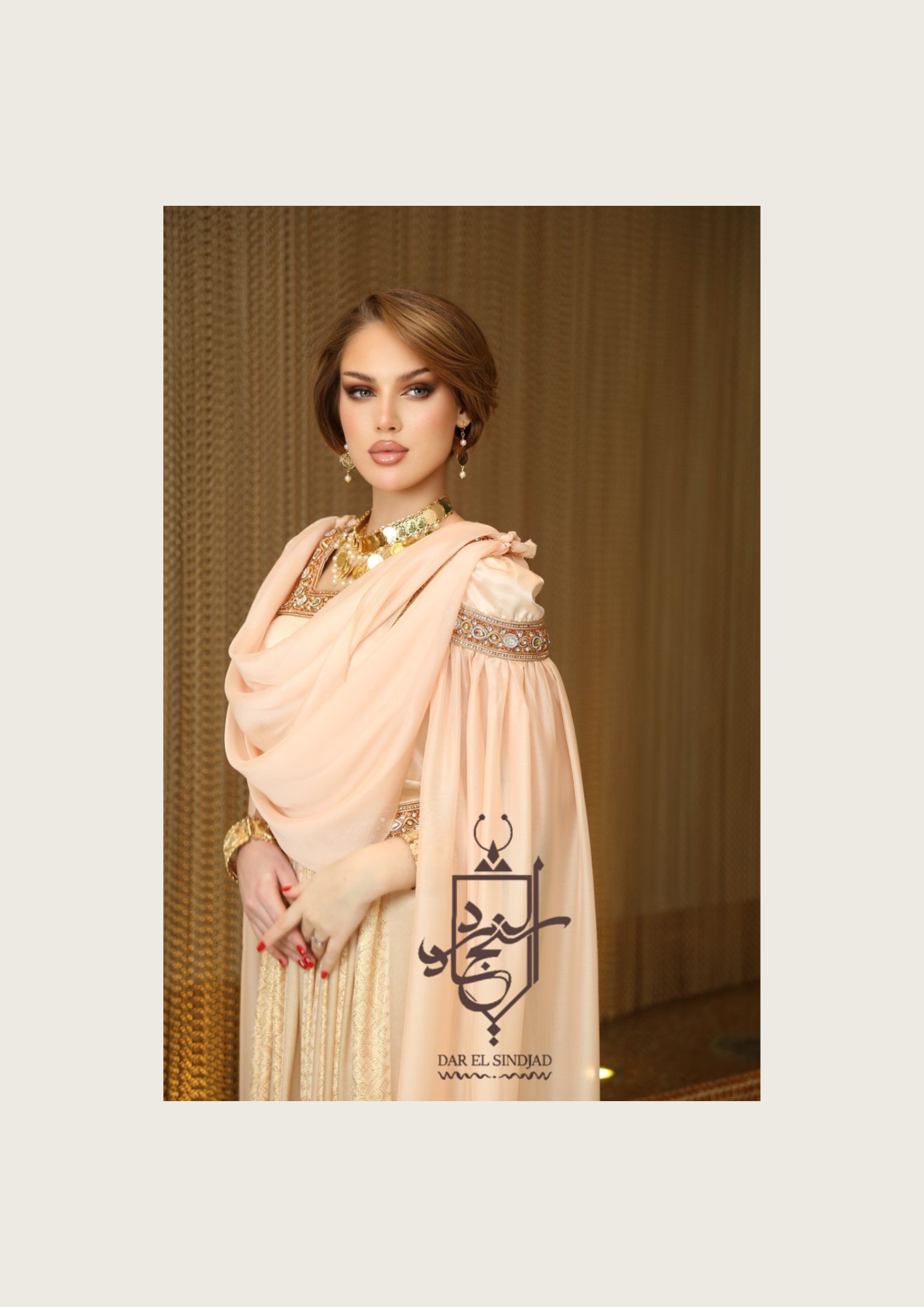 ROBE CHAOUI THAFATH SAUMON – Image 3