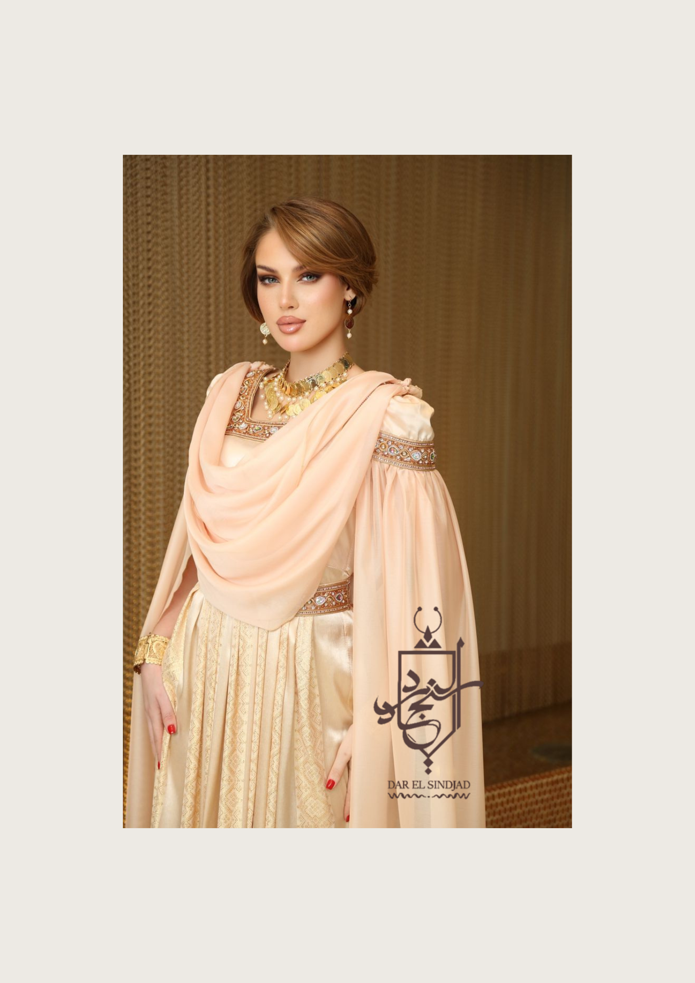 ROBE CHAOUI THAFATH SAUMON – Image 2